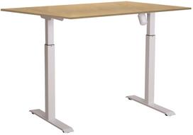 Kompiuterio stalas Sun-Flex EasyDesk Adapt I, 120 cm x 80 cm, 70 - 118 cm, balta sp./beržo sp.