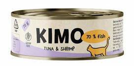Šlapias kačių maistas Kimo, tunas/krevetės, 0.070 kg, 24 vnt.