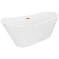 Vonia, laisvai pastatoma Mexen Dora, 150 cm x 75 cm x 72 cm, ovalas, balta sp./vario sp.