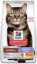 Sausas kačių maistas Hill's Science Plan Hairball, vištiena, 1.5 kg