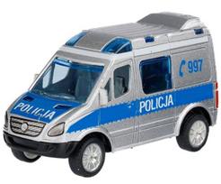 Žaislinė policijos mašina Mercedes Benz Sprinter Police, 1:43, sidabro sp.