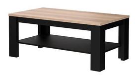 Kavos staliukas Forte Sofabord, ruda sp./juoda sp., 110.2 cm x 60.2 cm x 45.5 cm