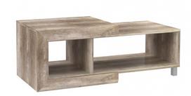 Kavos staliukas Forte Genetic, ąžuolo sp., 130.2 cm x 60.2 cm x 49.5 cm