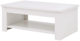 Kavos staliukas Forte, balta sp., 110 cm x 65 cm x 44.4 - 66.3 cm