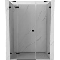 Dušo durys Mexen Lunar Left, 125 cm x 200 cm, juoda sp./grūdintas