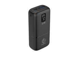 Nešiojamas įkroviklis (Power bank) Rebeltec P30 LCDPD, 30000 mAh, juoda sp.