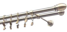 Karnizo komplektas Olimp Owal, 200 cm, Ø 19 mm, antikinio aukso