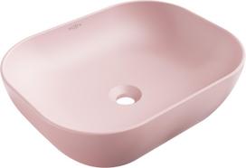 Vonios praustuvas Mexen Rosa, keramika, 50.5 cm x 40.5 cm x 14 cm, rožinė sp.
