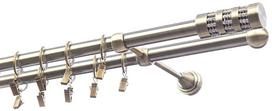 Karnizo komplektas Olimp Cylinder Krysztal, 300 cm, Ø 19 mm, antikinio aukso
