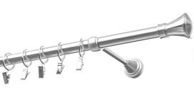 Karnizas Olimp Monako, 150 cm, Ø 19 mm, nerūdijančiojo plieno sp.