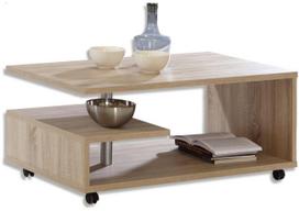 Kavos staliukas Forte Bailey, sonoma ąžuolo sp., 105 cm x 60 cm x 45 cm