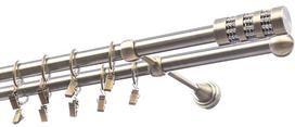 Karnizo komplektas Olimp Cylinder Krysztal, 150 cm, Ø 19 mm, antikinio aukso