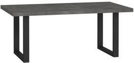 Kavos staliukas Forte Industry, juoda sp./pilka sp., 110 cm x 60 cm x 45 cm