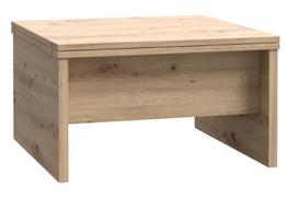 Kavos staliukas Forte Belemir, ąžuolo sp., 80 - 160 cm x 80 cm x 47.3 - 74 cm