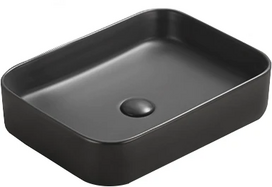 Vonios praustuvas Mexen Vena 22195085, keramika, 50 cm x 37 cm x 11 cm, juoda sp.
