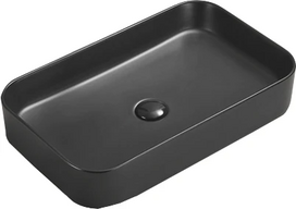 Vonios praustuvas Mexen Vena 22196085, keramika, 60 cm x 37 cm x 11 cm, juoda sp.