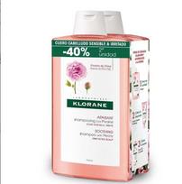 Šampūnas Klorane A LA PEONÍA BIO champú calmante duo, 2 vnt., 400 ml