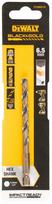 Metalo grąžtas Dewalt, medienai/metalas/plienui, hss, hex 1/4, 6.5 mm x 10.5 cm