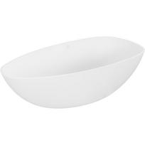 Vonia, laisvai pastatoma Mexen Imola, 160 cm x 81 cm x 52 cm, ovalas, balta sp.