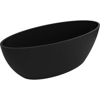 Vonia, laisvai pastatoma Mexen Prato, 170 cm x 70 cm x 56 cm, ovalas, juoda sp.
