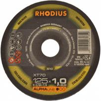 Pjovimo diskas kampiniam šlifuokliui Rhodius XT70, 125 mm x 1 mm x 22.23 mm