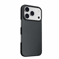 Telefono dėklas Swissten MagCarbon, iPhone 17 Pro, juoda sp.