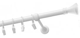 Karnizas Olimp Monako, 250 cm, Ø 19 mm, balta sp.