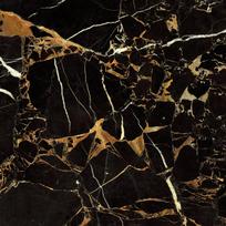 Plytelės, akmens masės Golden Tile Saint Laurent 4823057136944, 60 cm x 60 cm, aukso sp./juoda sp.
