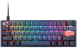 Laidinė žaidimų klaviatūra Ducky One 3 Cosmic One 3 Cosmic Blue Mini Cherry MX Speed Silver, Anglų (US), juoda sp./raudona sp.