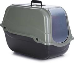 Uždaro tipo kačių tualetas Beeztees Romeo Eco 400530, juoda sp./pilka sp., uždaras, 57 cm x 39 cm x 41 cm