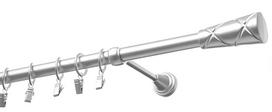 Karnizas Olimp Genua, 150 cm, Ø 19 mm, matinė chromo sp.