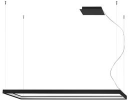 Šviestuvas kabinamas Thoro Lighting Tuula L TH.166, LED, 3000 °K, 1 x 50 W, juoda sp.