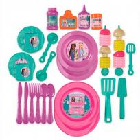 Žaisliniai virtuvės reikmenys, iškylos rinkinys Barbie Glamping, įvairių spalvų