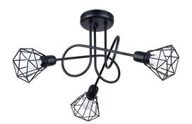 Šviestuvas lubų Sollux Artemis 3S SL.1109, E14, 3 x 40 W, juoda sp.