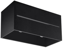 Šviestuvas lubų Sollux Lobo Maxi SL.0384, G9, 2 x 40 W, juoda sp.