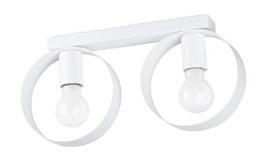 Šviestuvas lubų Sollux Titran 2 SL.1135, E27, 2 x 60 W, balta sp.