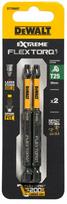Smūginiai atsuktuvų antgaliai Dewalt Extreme Flex Toro, T25, 89 mm
