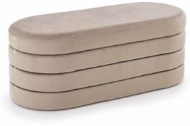 Prieškambario suoliukas Leisure Furniture Calpi, smėlio sp., 110 cm x 46 cm x 42 cm