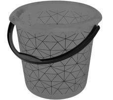 Buitinis kibiras Keeeper Polygon, 10 l, skaidri sp./juoda sp.