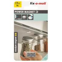 Magnetas Fix-O-Moll, pilka sp., 10 vnt.