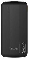 Nešiojamas įkroviklis (Power bank) Awei P20K, 10000 mAh, juoda sp.