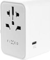 Maitinimo kištuko adapteris Fixed, USB-C/USB-A, 7.5 cm, balta sp., 65 W