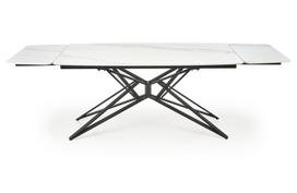 Stalas išskleidžiamas Alfredo, balta sp./juoda sp., 160 - 240 cm x 91 cm x 76 cm