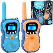 Policininko žaislas, radijo stotelės Walkie Talkie, mėlyna sp./oranžinė sp.