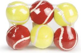 Žaislas šuniui, kamuoliukas Beeztees Tennis Balls 625593, 6.5 cm, Ø 6.5 cm, raudona sp./geltona sp.