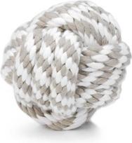 Žaislas šuniui, kamuoliukas Beeztees Rope Ball 641204, 10 cm, Ø 10 cm, balta sp./smėlio sp.