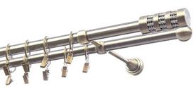 Karnizo komplektas Olimp Cylinder Krysztal, 400 cm, Ø 19 mm, antikinio aukso