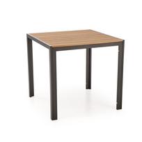 Valgomojo stalas Fierro, ruda sp./juoda sp., 80 cm x 80 cm x 75 cm