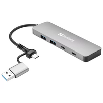 USB šakotuvas Sandberg USB-C/A to 2xUSB-A+2xUSB-C Hub