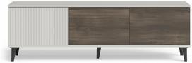 Televizoriaus spintelė Random, ruda sp./balta sp./juoda sp., 40 cm x 150 cm x 47 cm